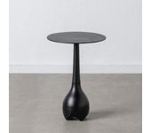 Mesa auxiliar negro aluminio salón 40 x 40 x 58 cm