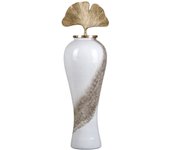 Tibor blanco-oro cristal-metal 29 x 29 x 102 cm