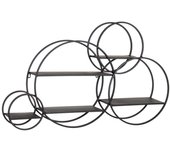 Estantería negro dm-metal 84 x 13 x 54 cm