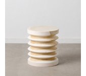Mesa auxiliar blanco rozado 40 x 40 x 45 cm
