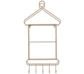 Estantería natural-blanco metal 43 x 13 x 84 cm