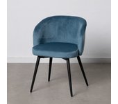 Silla terciopelo azul hielo 56 x 57 x 76,50 cm