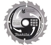 Makita Hoja de Sierra Circular B-33685, herramienta profesional para cortes en madera y materiales diversos, diseño reforzado, alta precisión, estabilidad de corte, color metálico.