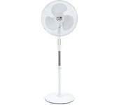 MUVIP Ventilador de Pie 40cm 45W con Base Reforzada - 3 Velocidades, Altura Ajustable y Oscilación 90º para Máximo Confort y Frescura Todo el Día