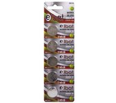 ELBAT Pack 5 Pilas Litio CR2032 (Voltaje 3V, Capacidad Pila 210 mAh Máx, Diseñada para Dispositivos Electrónicos/Mandos Coche/Básculas, Calculadoras, PCs) - 5 Unidades