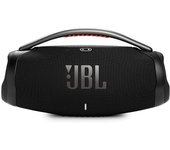 JBL Boombox 3 Altavoz Bluetooth inalámbrico, altavoz portátil a prueba de agua con modo para interiores y exteriores, 24 horas de tiempo de reproducción, en negro