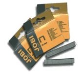 JOBI Grapas Galvanizadas 6mm Tipo 53, caja de 1000 unidades, recubrimiento resistente, fijación segura, ideal para madera y tapicerí