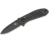 Benchmade STE-575-1 Cuchillo Táctico Presidio II Axis Drop Point, hoja de borde lisa CPM-S30V premiun acero inoxidable (58-60 HRC) de 19 cm y Mango CF-Elite® negro moldeado con acabado satinado