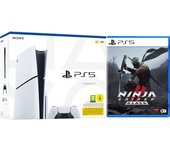 Consola white slim edition + dualsense (1tb) + ninja gaiden 2 black (asia)