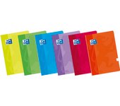Oxford classic pack de 10 libretas grapadas formato a4 cuadriculado 4x4mm - 48 hojas con margen - tapa blanda plastificada - colores surtidos