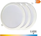 Downlight LED EDM 31567 18 W Ø 22 x 3,2 cm 3 Unidades (6400 K) - Marca: EDM Product - EAN: 8425998315677