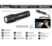 Linterna Táctica Recargable con Led Blanco cree 1030lumens T1417