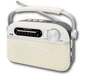 Radio sami ac/dc 3 bandas crema vintage bt/usb/mic