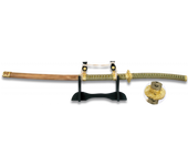 Katana Acero Madera Mango Invertido de 69 cm de longitud y hoja de acero de carbono 31540