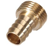 OneTools CONECTOR DE LATÓN - ROSCA MACHO 3/4" - MANGUERA 5/8"