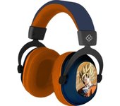 Fr-tec dragon ball auriculares gaming trimodo con microfono integrado - bluetooth, usb 2.4ghz y jack 3.5 - diadema ajustable - almohadillas acolchadas - iluminacion led rgb - color azul/naranja