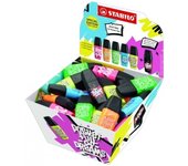 Stabilo boss mini by snooze one expositor con 50 mini marcadores fluorescentes - trazo entre 2 y 5mm - tinta con base de agua - antisecado - colores surtidos