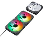 Abysm Gaming Arclight 2.0 ARGB Kit 3 en 1 Black - Pack de 3 Ventiladores 120mm con Iluminación ARGB, Conexión en Serie (Clic&Go), PWM, 1500 RPM - Negro