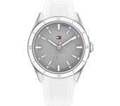 Tommy Hilfiger Reloj Analógico de Cuarzo para Mujer con Correa en Silicona Blanco - 1782478