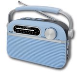 Radio sami ac/dc 3 bandas azul vintage bt/usb/micr