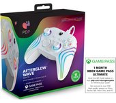 PDP Mando con cable Afterglow Wave: White Para Xbox Series X|S, Xbox One y Windows 10/11