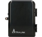 Extralink eliza v2 | caja de fibra óptica | 16 soldaduras, negro, mid-span