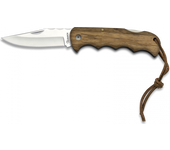 Navaja Albainox de madera zebra, hoja de 9,3 cm, en caja a color