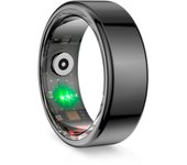 Ksix Anillo inteligente Saturn, Talla S, Aut. 3 días, Actividad y Salud, Monitor Sueño, 5ATM, Negro