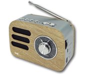 Radio sami multimedia 3 bandas vintage madera bt/u