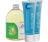 Pack Masaje Kinefis Calm: 2cremas Kinefis Evolution + aceite de romero Kinefis: Alivio de dolores musculares y articulares