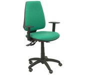 Piqueras y Crespo Elche S Bali Silla de Oficina Brazos Regulables Ruedas Parquet Verde