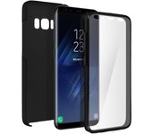 Avizar Funda Doble de Silicona Negra para Samsung Galaxy S8