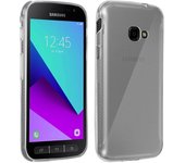 Avizar Funda Protectora de Silicona Flexible Transparente Ultrafina para Samsung Galaxy Xcover 4