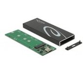 42003 caja para disco duro externo Caja externa para unidad de estado sólido (SSD) Negro M.2, Caja de unidades