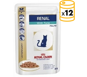 12 Unidades. Royal Canin Cat Veterinary Renal Fish Comida Húmeda Con Pescado Para Gato