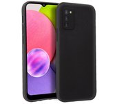 Cool Funda de Silicona Negra para Samsung A037 Galaxy A03s