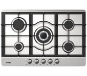 Svan SGW57500X Placa de Gas 5 Fuegos 75cm Acero Inoxidable