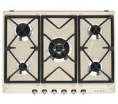 Smeg Victoria SR975PGH Placa de Gas 5 Zonas 70cm Crema