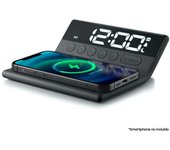 Muse M-168wi Reloj Despertador + Cargador De Inducción Negro