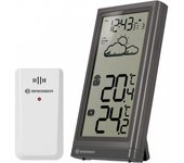 Bresser Meteo Temp Estación Meteorológica + Sensor Exterior Gris
