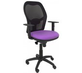 Piqueras y Crespo Jorquera Silla Malla Negra Asiento Bali Lila