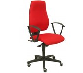 Piqueras y Crespo Leganiel Silla Sincro Tela Brazos Fijos Rojo