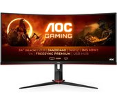 AOC CU34G2X/BK 34" LED Wide QuadHD 144Hz FreeSync Curvo