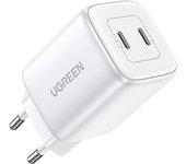 Ugreen Nexode Cargador Carga Rápida Gan 45w 2 USB-C Blanco