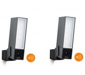 Netatmo Cámara Exterior Inteligente con Sirena 105dB FullHD WiFi Negra Pack 2 Unidades