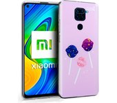 Cool Funda Silicona Dibujos Caramelos para Xiaomi Redmi Note 9