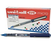 Uni-Ball Eye Micro UB-150 Caja 12 Bolígrafos de Tinta Pigmentada Azul