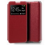 Cool Funda Flip Cover Liso Rojo para Xiaomi Mi Note 10 Lite