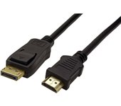 Goobay Cable Adaptador DisplayPort a HDMI Macho/Macho 1m Negro