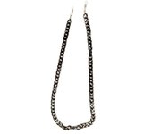 Farmamoda Cadena Collar Mediana Negra Marmol